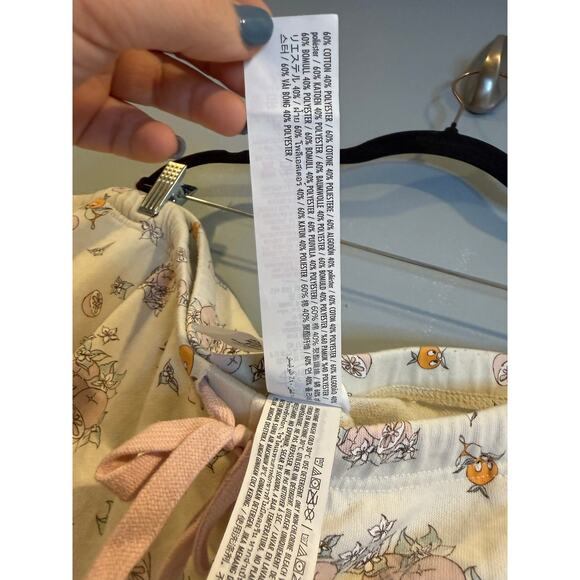 Disney Orange Bird Citrus Print Lounge Pajama Shorts Plus Size 3X - Picture 5 of 6